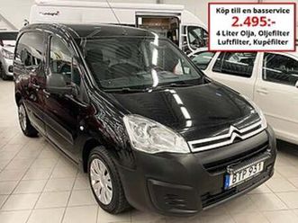 citroën berlingo van increased payload 1.6 bluehdi 75hk momsbil
