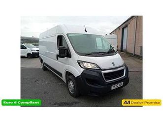 2022 peugeot boxer white 2.2 bluehdi euro 6 panel van, 69,700 miles, ulez compliant, 6-speed m pa...