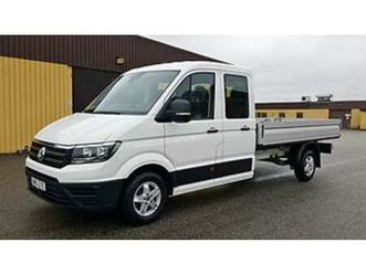 volkswagen crafter 2.0 tdi dubbelhytt 7-sits chassi flak 3.5m