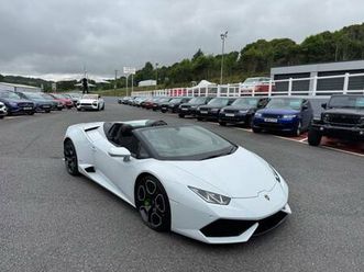 2017 17 lamborghini huracan 5.2 v10 lp610-4 spyder bianco icarus metallic white