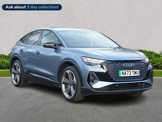 audi q4 e-tron sportback 210kw 45 82kwh black edition 5dr auto