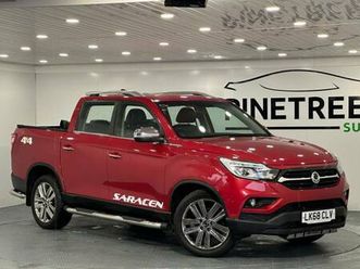 2018 ssangyong musso 2.2d saracen pickup double cab 4dr diesel manual 4wd euro 6 (181 ps) pick up...