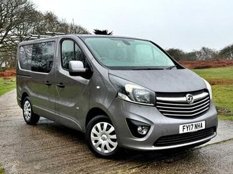 2017 vauxhall vivaro 2900 1.6cdti biturbo 125ps sportive h1 d/cab crew van diesel manual