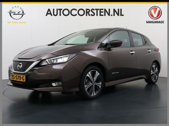 nissan leaf tekna 40kwh leer bose®-hifi apple carplay android auto adap.cruise 360°camera navi ecc stoel+stuurverwarming keyless dab dodehoek detector rijstrook