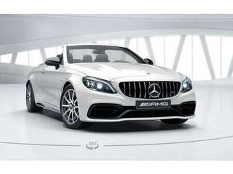 mercedes-benz c-klasse c 63 amg cabrio aut. weiß dach schwarz