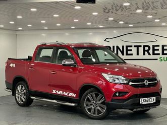 2018 (68) 2.2d saracen pickup double cab 4dr diesel manual 4wd euro 6 (181 ps)
