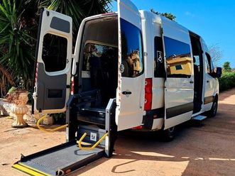 volkswagen crafter vw 9 posti tetto alto trasporto disabili pedana elettroidraulica