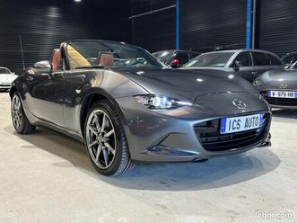 mazda mx-5 nd st 2.0 skyactiv-g 184 selection kazari - garatnie 03.2029 - 1ere main - 16000 km - intérrieur cognac - camera - carplay