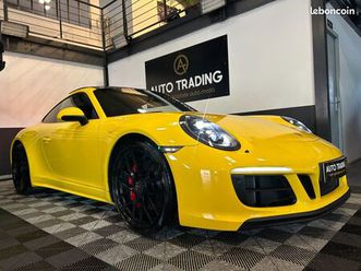 porsche 911 carrera coupe 4 coupe 3.0i 450 gts pdk - suivi porsche, toit ouvrant, sièges 18 positions, compteurs chrono jaun