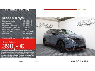 ariya nismo e-4orce allrad bose 360° kamera led navi