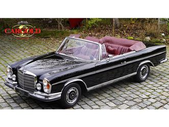 1970 mercedes-benz s-class w111/112 - 280 se 3.5 cabrio, deutsches fahrzeug / original interieur