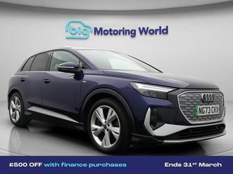 audi q4 e-tron 40 s line suv 5dr electric auto 82kwh (204 ps) £500 towards your finance depo suv 2023, 38441 miles, £23500 - 33199629 - exchangeandmart.co.uk