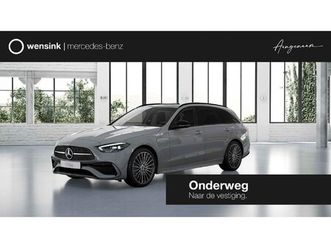 mercedes-benz c-klasse estate 300e business solution amg | panoramaschuifdak | trekhaak | nightpakket |