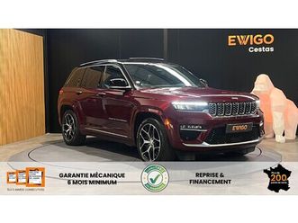 2.0 t 380ch 4xe hybrid phev summit reserve awd bva / garantie jeep 06/26 / entretien jeep