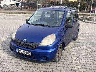 toyota yaris verso 1.3 benzyna 2000 jeździ, sprawna, oc, przeglad zielonka • olx.pl