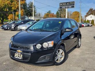 2012 chevrolet sonic 2lt