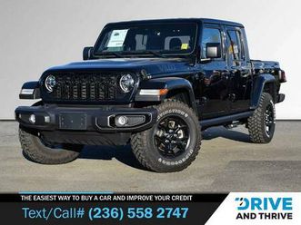 2024 jeep gladiator willys 4x4 pickup: no accidents, low low kms