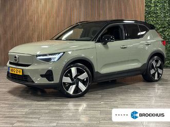 volvo ex40 single motor extended range ultra 82 kwh | trekhaak | 100% soh | schuifdak | 360° camera | harman kardon | adaptieve cruise control | bestuurdersstoe