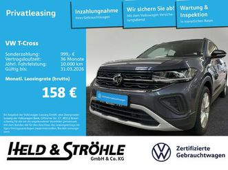 t-cross goal 1.0 tsi acc alu led navi pdc shz