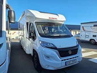 dethleffs trend t 7057 dbm queenbädd, automat, solcell, alde