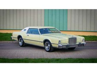 1975 lincoln continental mkiv - yellow/green velour a vendre