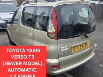 toyota, yaris verso, automatic