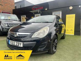 2012 vauxhall corsa 1.4 16v exclusiv auto euro 5 3dr petrol
