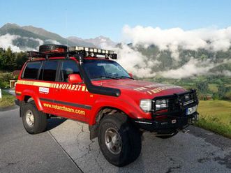toyota land cruiser, hdj 80, notarzt, rallye-fzg.