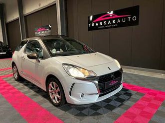 ds ds 3 cabriolet puretech 110cv s&s eat6 ultra prestige + intérieur cuir + siège conducteur chauffant + caméra de recul