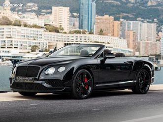 bentley continental gtc speed cabriolet w12 635 cv phase ii black edition - monaco
