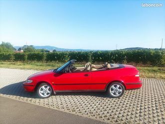 saab 9.3 cabriolet rouge