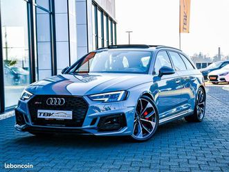 audi rs4 2.9 v6 tfsi 450 ch nardo rs design toit pano matrix beam acc hud hifi b&o camera 360° pack rs dynamique cuir nappa – superbe configuration