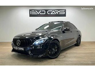 mercedes classe c 450 c450 amg 3.0 v6 367 ch 4matic 9g-tronic / to / ils led / sport black