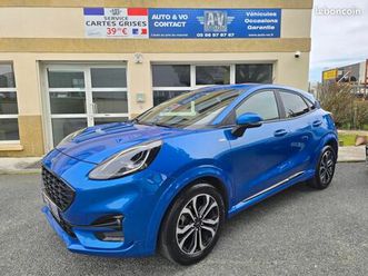 ford puma 1.0 flexifuel e85 125 ch mhev bvm6 st-line - 1ere main tva fashion blue island