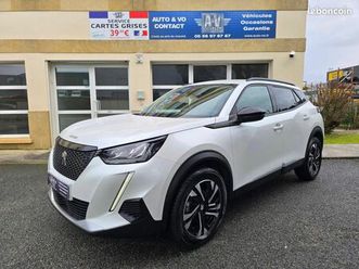 peugeot 2008 blue hdi 110 allure pack bvm6 (280e/mois) - 1ere main blanc nacre camera