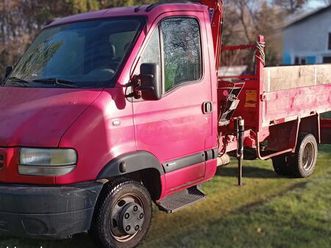 renault trucks mascott - camion benne avec grue