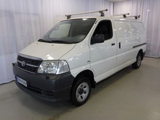 toyota hiace 2,5 d-4d 4wd 117 5ov pitkä * merkkihuollettu / juuri katsastettu / sis.alv / hieno *
