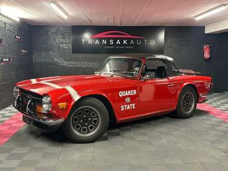 triumph tr6 carbu 2.5 l 6 cylindres restauration complete mecanique sellerie carosserie