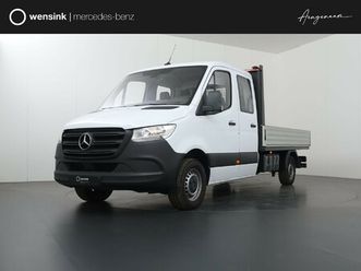 mercedes-benz sprinter 314 cdi | l3 | dubbele cabine | open laadbak |7-pe 7-persoons | trekhaak | kunstlederen bekleding | bluetooth | airco | lederen stuurwiel