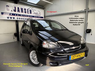 chevrolet tacuma 1.6-16v spirit 1e eigenaar! nap | airco | dakrails | lichtmetalen velgen 15