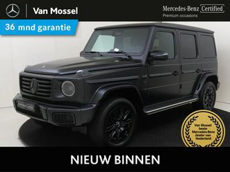 mercedes-benz g-klasse - 580 met eq-technologie 116 kwh / amg/ schuifdak/ 20 inch/ manufaktur nachtzwart/ night 1+2
