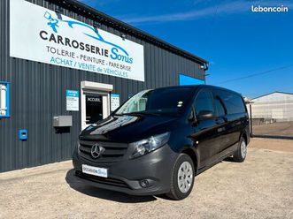 mercedes vito fg 111 cdi long select e6, (fourgon), noir, 5cv, tva récupérable mise en circulation le 04/10/2017