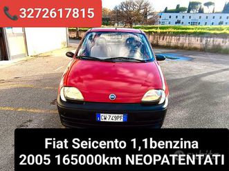 fiat seicento 1,1 benzina 2005 165000km