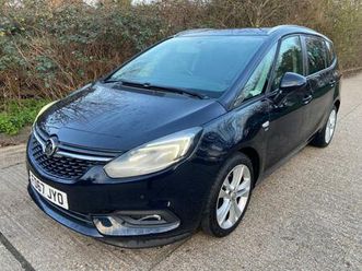 2018 vauxhall zafira 1.4t sri 5dr blue 45k miles years mot warranty 7 seater mpv petrol manual