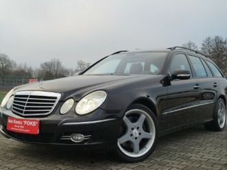 mercedes-benz klasa e w211 avantgarde 4-matic automat skóra wentylacja grzanie pamięci pneumaty