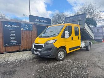 2020 peugeot boxer 2.2 bluehdi crew cab tipper 165ps chassis cab diesel manual