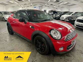 2012 mini coupe 1.6 cooper euro 5 (start/stop) 2dr coupe petrol manual