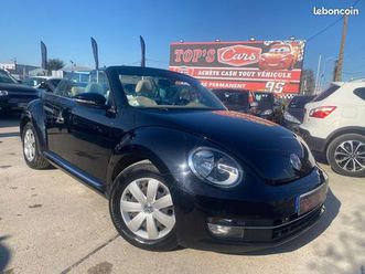 volkswagen coccinelle cabriolet 1.6 tdi 105ch vintage * gps bluetooth radar régulateur * crit'air 2 * carnet d'entretien à jour * très bon état général