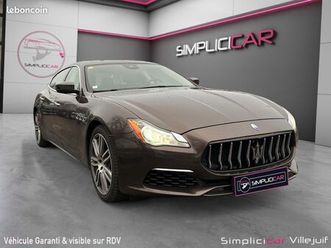 maserati quattroporte v6 3.0 275 d a granlusso, vente avant le 19mars caméra av/ar/360, carplay, toit ouvrant, garant
