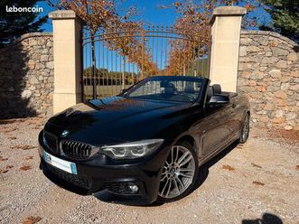 bmw 420 i / 420i / série 4 / f33 / pack m / cabriolet / volant chauffant / sièges chauffants / nuque chauffante / origine france / phase 2 / lci / boite 8 / gar